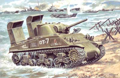 1/72　米・M4A3シャーマン上陸ダクト付き
